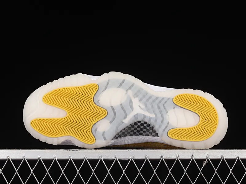 All categories Air Jordan Jordan series basketball shoes Air Jordan 11 F version Air Jordan AJ11 Low SE "Yellow Snakeskin" AJ11 Joe 11 yellow snake pattern genuine carbon AH7860-107
